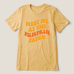 Treffen Sie mich am Pumpkin Patch Tri-Blend Shirt