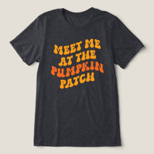 Treffen Sie mich am Pumpkin Patch Tri-Blend Shirt