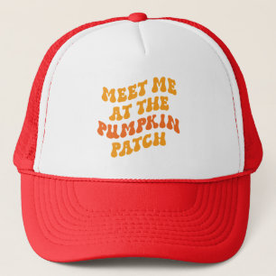 Treffen Sie mich am Pumpkin Patch Truckerkappe