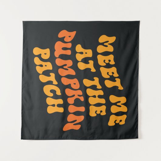 Treffen Sie mich am Pumpkin Patch Wandteppich (Vorderseite (Horizontal))