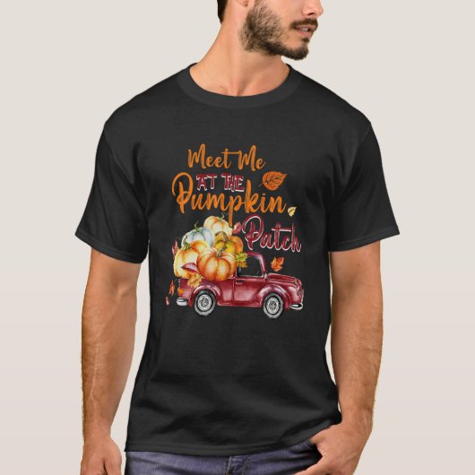 Treffen Sie mich am Pumpkin Patch Women Girl Fall T-Shirt (Vorderseite)