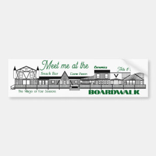 Treffen Sie mich am VOFS Boardwalk Autoaufkleber