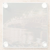 Treffen Sie mich an der Bucht Glasuntersetzer (Rückseite)