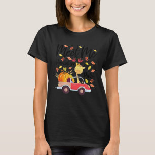 Treffen Sie mich auf dem Pumpkin Patch Giraffe Pum T-Shirt