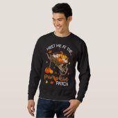 Treffen Sie mich auf dem Pumpkin Patch Wheelbarrow Sweatshirt (Vorne ganz)