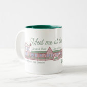 Treffen Sie mich auf der Boardwalk-Tasse Zweifarbige Tasse (Vorderseite Links)