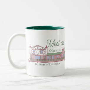 Treffen Sie mich auf der Boardwalk-Tasse Zweifarbige Tasse