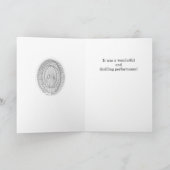 Treffen Sie mich auf der Messe Musical Glückwunsch Karte (Innenseite)