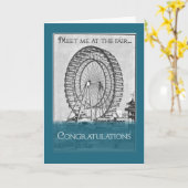 Treffen Sie mich auf der Messe Musical Glückwunsch Karte (Gelbe Blume)