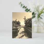 Treffen Sie mich auf der Strandpostkarte Postkarte (Stehend Vorderseite)