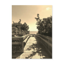 Treffen Sie mich auf der Strandpostkarte