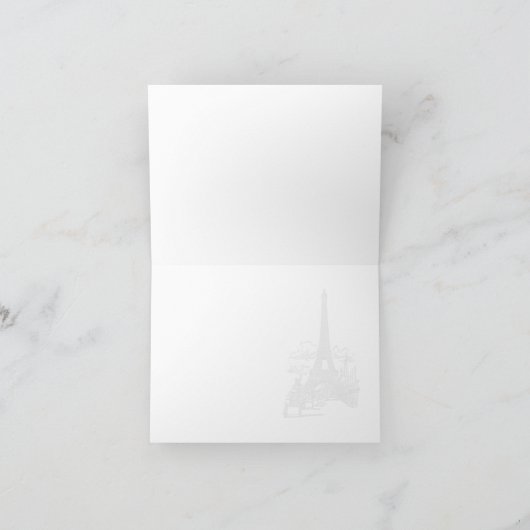 Treffen Sie mich auf Pariser Mitteilungskarten (Innenseite)