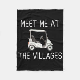 Treffen Sie mich bei The Villages Florida Golf Car Fleecedecke