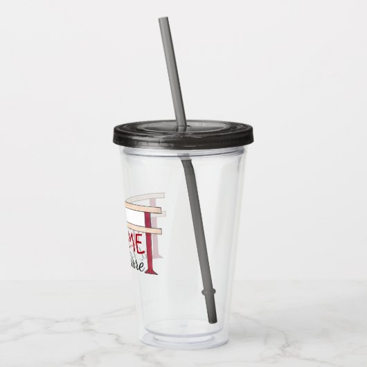 Treffen Sie mich beim Barre Funny Ballet Ballerina Acryltrinkbecher (Links)