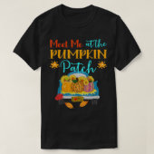 Treffen Sie mich beim Pumpkin Patch Herbst Herbst T-Shirt (Design vorne)