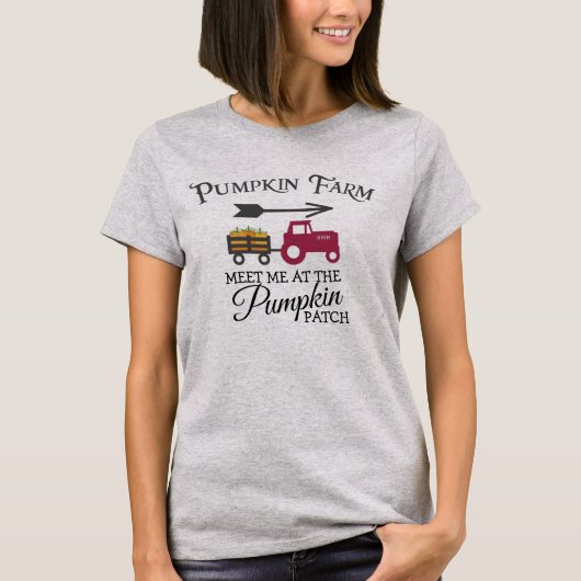 Treffen Sie mich beim Pumpkin Patch Letter Print G T-Shirt (Vorderseite)