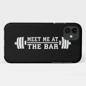 Treffen Sie mich im Bar - Barbell - Workout Case-Mate iPhone Hülle (Rückseite (Horizontal))
