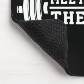 Treffen Sie mich im Bar - Barbell - Workout Mousepad (Ecke)