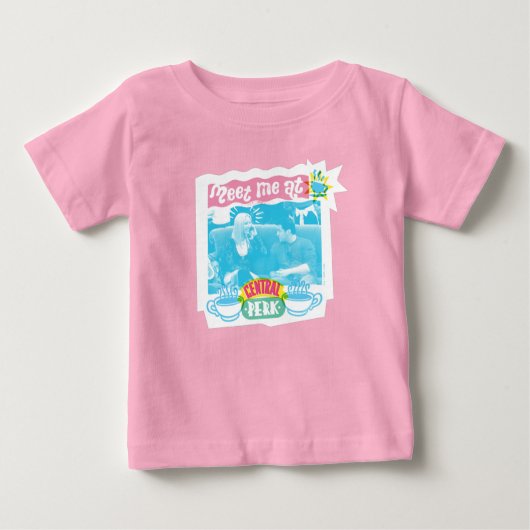 Treffen Sie mich im zentralen Perk Neon Graphic Baby T-shirt (Vorderseite)