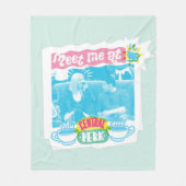 Treffen Sie mich im zentralen Perk Neon Graphic Fleecedecke (Vorderseite)