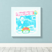 Treffen Sie mich im zentralen Perk Neon Graphic Leinwanddruck (Insitu (Holzboden))