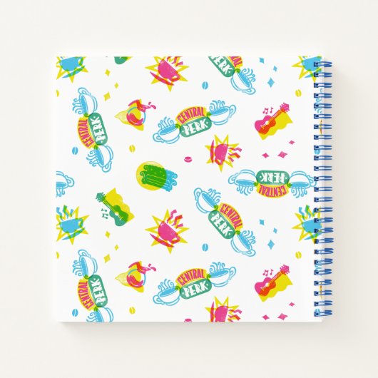 Treffen Sie mich im zentralen Perk Neon Graphic Notizblock (Rückseite)