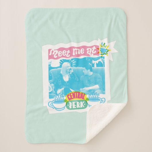 Treffen Sie mich im zentralen Perk Neon Graphic Sherpadecke (Vorderseite)