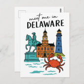 Treffen Sie mich in Delaware, Krebserkrankung an d Postkarte (Vorne/Hinten)