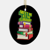 Treffen Sie mich in der Bibliothek Keramik Ornament (Rechts)