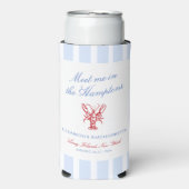 Treffen Sie mich in Hamptons Bachelorette Selters Dosenkühler (Seltzer Vorderseite)