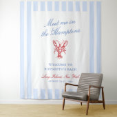 Treffen Sie mich in Hamptons Bachelorette Wandteppich (Beispiel)