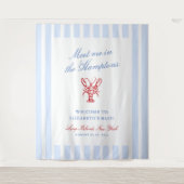 Treffen Sie mich in Hamptons Bachelorette Wandteppich (Vorderseite)