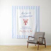 Treffen Sie mich in Hamptons Bachelorette Wandteppich (Beispiel)