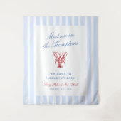 Treffen Sie mich in Hamptons Bachelorette Wandteppich (Vorderseite)