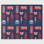Treffen Sie mich in London Wrapping Paper Geschenkpapier (Flach)