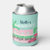 Treffen Sie mich in Miami Bachelorette Dosenkühler (Kanne Vorderseite)