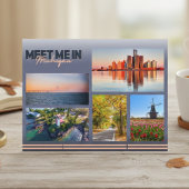 Treffen Sie mich in Michigan Postkarte
