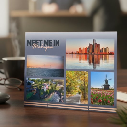 Treffen Sie mich in Michigan Postkarte
