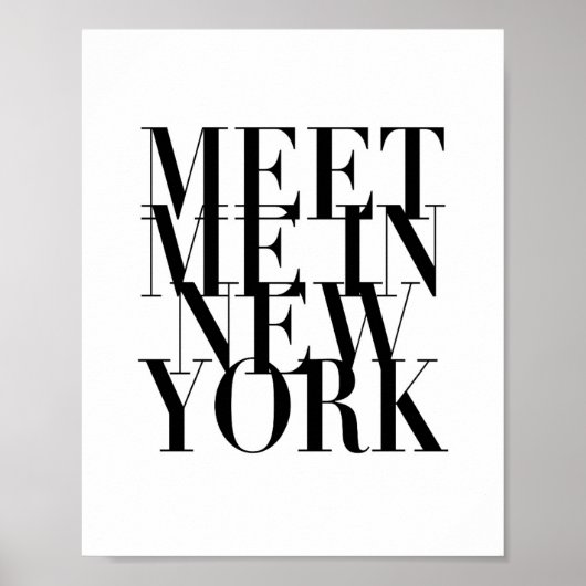 Treffen Sie mich in New York Poster (Vorne)