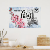 Treffen Sie mich in Paris 36"x24" Poster (Küche)