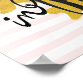 Treffen Sie mich in Paris Black and Gold Poster (Ecke)