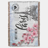 Treffen Sie mich in Paris Fringed Decke (Vorderseite Vertikal)