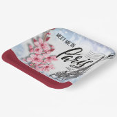 Treffen Sie mich in Paris Paper Plate Pappteller (Gewinkelt)