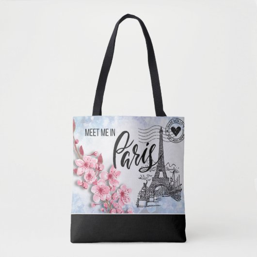 Treffen Sie mich in Paris Tote Bag Tasche (Vorderseite)