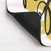 Treffen Sie mich in Parisschwarzem und -gold Mousepad (Ecke)