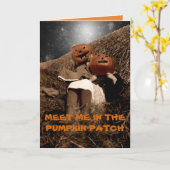 TREFFEN SIE MICH IN PUMPKIN PATCH FÜR ROLL IN HAY  KARTE (Gelbe Blume)