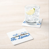 Treffen Sie mich in St. Louis! Rechteckiger Pappuntersetzer (Vor Ort)