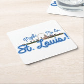 Treffen Sie mich in St. Louis! Rechteckiger Pappuntersetzer (angewinkelt)