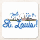 Treffen Sie mich in St. Louis! Rechteckiger Pappuntersetzer (Vorderseite)