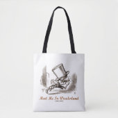 Treffen Sie mich in Wonderland Mad Hatter Running Tasche (Vorderseite)